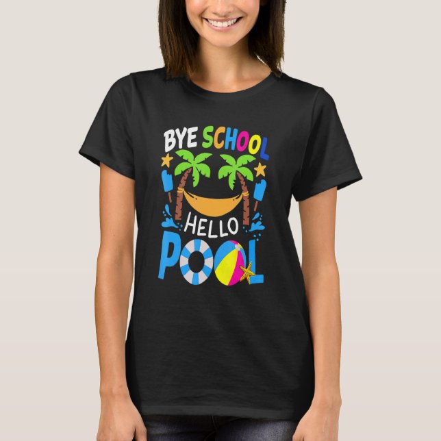 Adjö School Beach Boll Hammock T Shirt (Framsida)