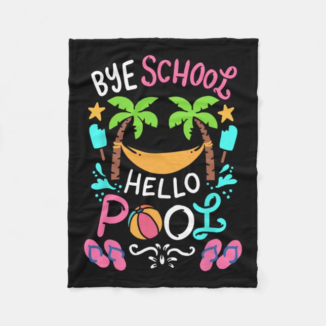 Adjö School Beach T Boll Tee Hammock Fleecefilt (Framsidan)