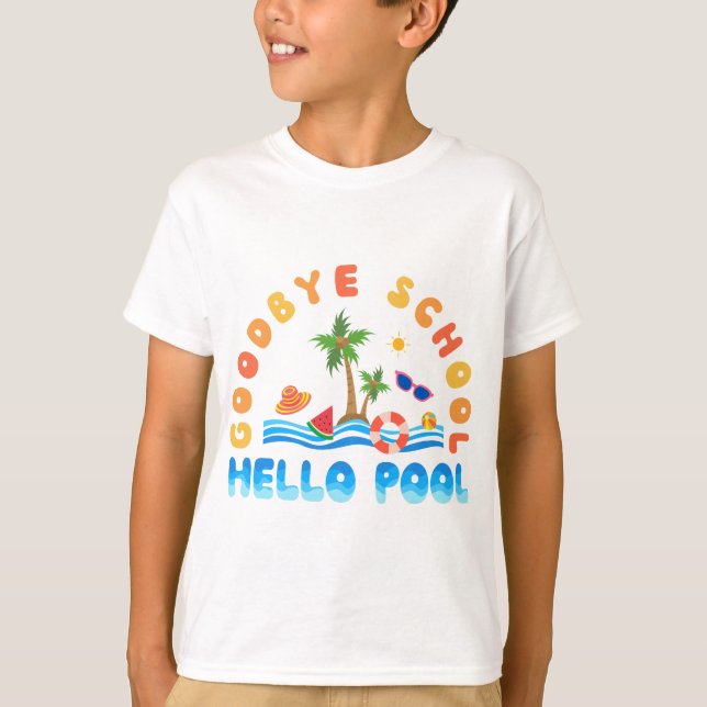 Adjö School Hej Bassäng T Shirt (Framsida)