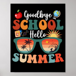 Adjö School Hej Summer Poster