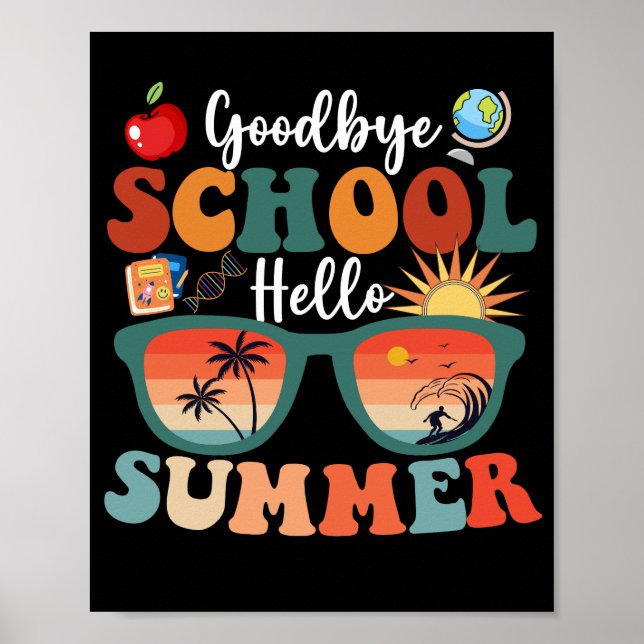 Adjö School Hej Summer Poster (Framsidan)