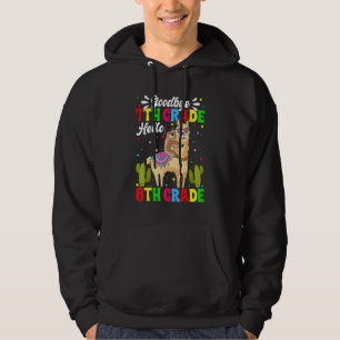 Adjö sjunde Klass Hej åttonde Klass Llama Sloth Hoodie
