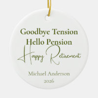 Adjö Spänning Hej Pension Present för Pensionärer