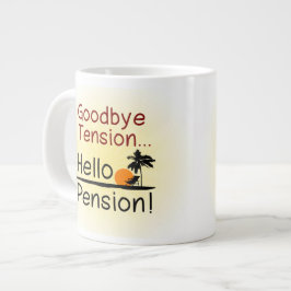 Adjö Tension, Hej Pension Funny Pension Jumbo Mugg