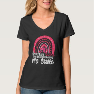 Adjö Uterus Feminist Women Högers Rainbow Hyste T Shirt