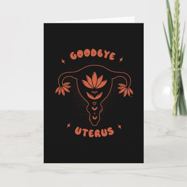 Adjö Uterus Kort (Framsida)