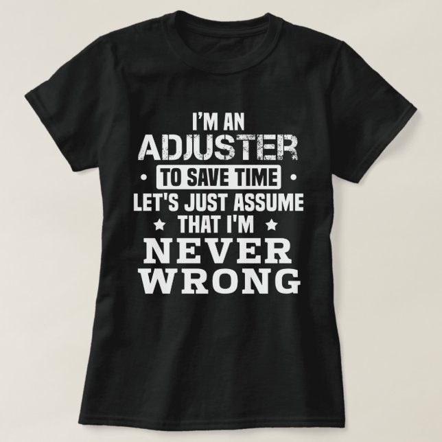 Adjuster T Shirt (Design framsida)