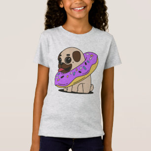 Adjuvlig Donut Pug T Shirt