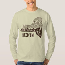 ADK46 Upphöjd Långärmad T-Shirt (brun Logotyp)