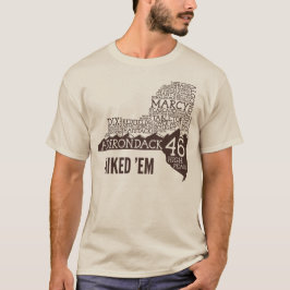 ADK46 Upphöjd Långärmad T-Shirt (brun Logotyp)