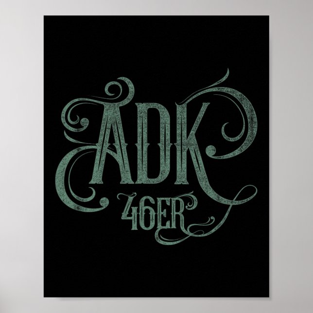 Adk 46er - Adirondack Mountains High Peaks  Poster (Framsidan)