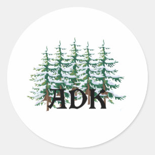 ADK Adirondack Gräs Runt Klistermärke