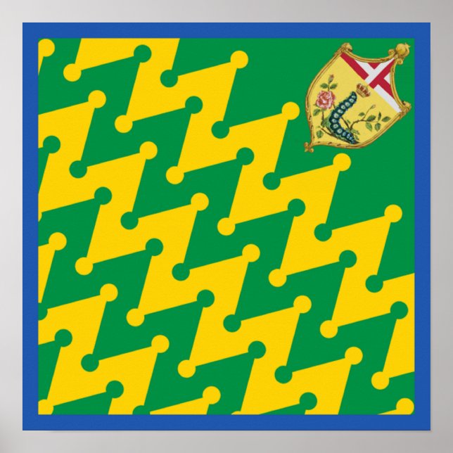 Ädla Contrada del Bruco (Kallmask) Palio Poster (Framsidan)