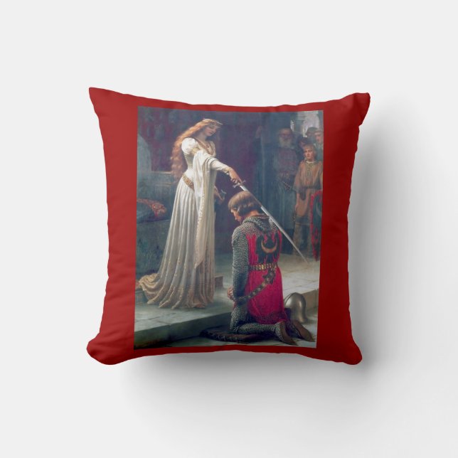 Adlat i medeltida slott kudde (Framsida)