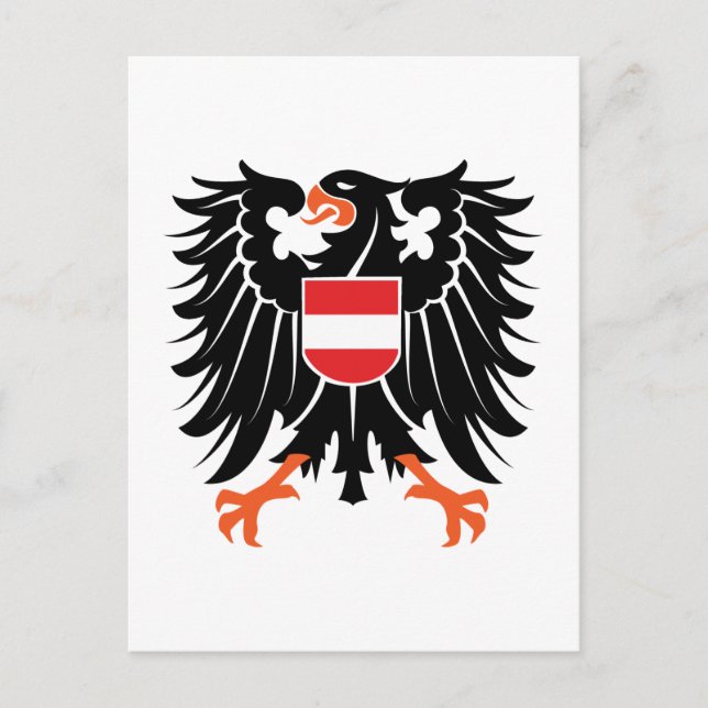 Adler Wappen Österreich eagle crest Austria Vykort (Framsida)
