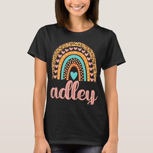 Adley Namn Adley Birthday T Shirt (Framsida)