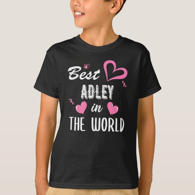 Adley Namn, Best Adley i världen T Shirt (Framsida)