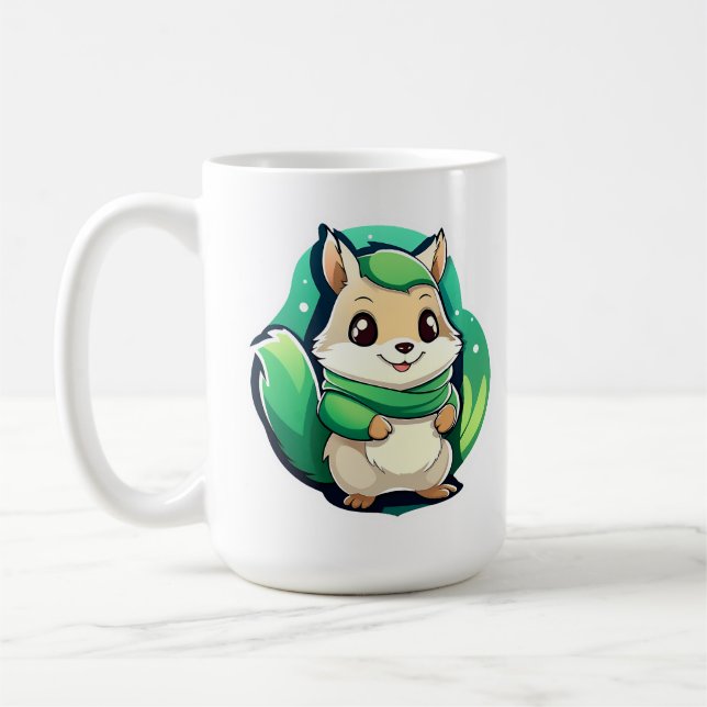 Adlig djurekorre kaffemugg (Vänster)
