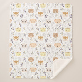 Adlig djurhuvud och Blommönster