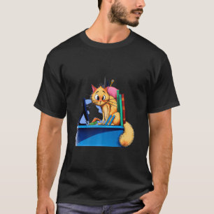 Adlig kattkattkött kattunge porträtt söt kattkatt t shirt