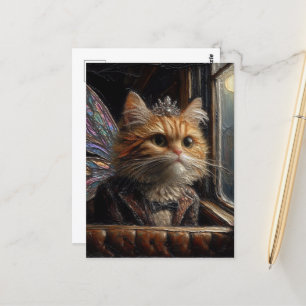 Adlig lille Fairy Cat Vykort