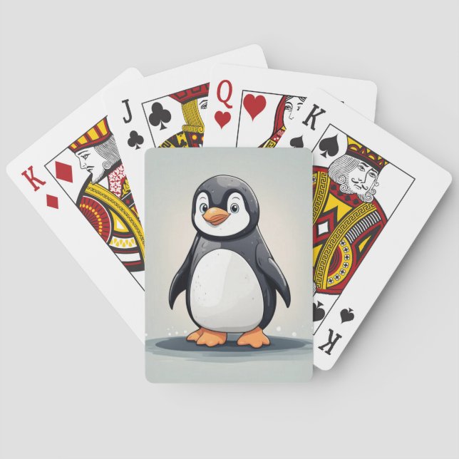 Adlig liten penguin casinokort (Baksidan)