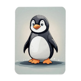Adlig liten penguin magnet