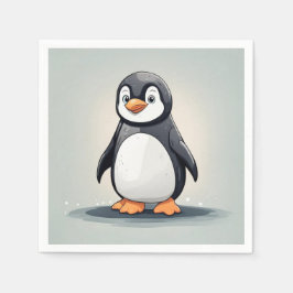 Adlig liten penguin pappersservett