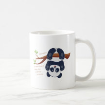 adlig panda hängande upp och ned
