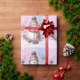 Adlig Snögubbe-julfransens andetag Presentpapper