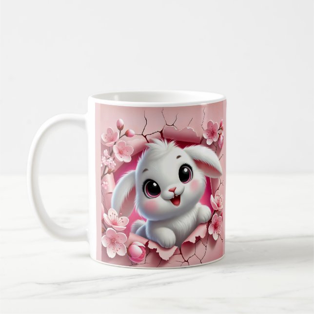 Admatande 3D-kaninsökning via Blommigt Kaffemugg (Vänster)