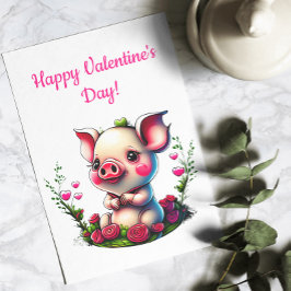 Admatta grisar med hjärter Hundar Kisses Valentine Julkort