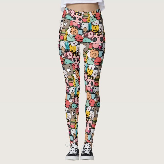 Admatta skribenter leggings (Framsida)