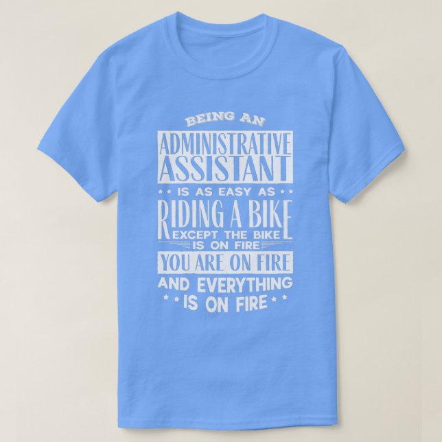 Admin Assistant Clerk T Shirt (Design framsida)
