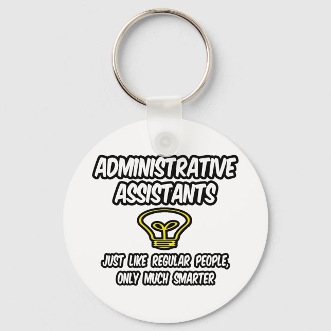 Admin. Assistenter.. vanliga personer, endast smar Nyckelring (Framsida)