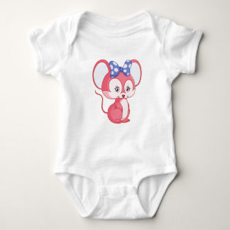 Admin Mouse: Baby T-Shirt med Bow Design
