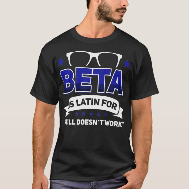 Admin Programmer Linu Binary Beta Premium T Shirt (Framsida)