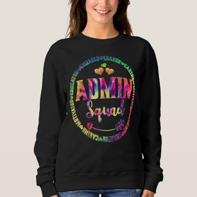 Admin Squad Admin Assistants Office Squad Team Vin T Shirt (Framsida)