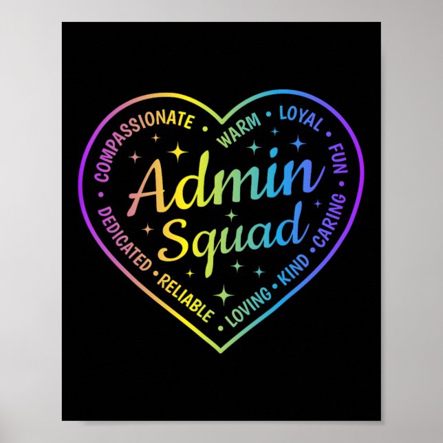 Admin Squad Definition Admin Omedelbar Besättning  Poster (Framsidan)