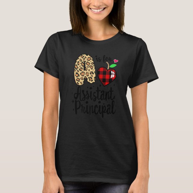 Admin Squad Leopard A är för biträdande rektor B T Shirt (Framsida)