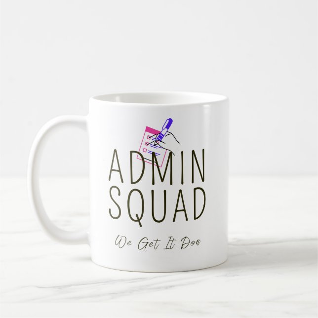 Admin Squad - Personlig Kaffemugg (Vänster)