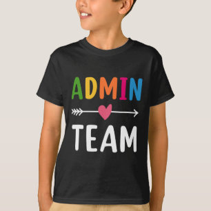 Admin Team Tillbaka Till Skolan Matchande Grupp Sq T Shirt