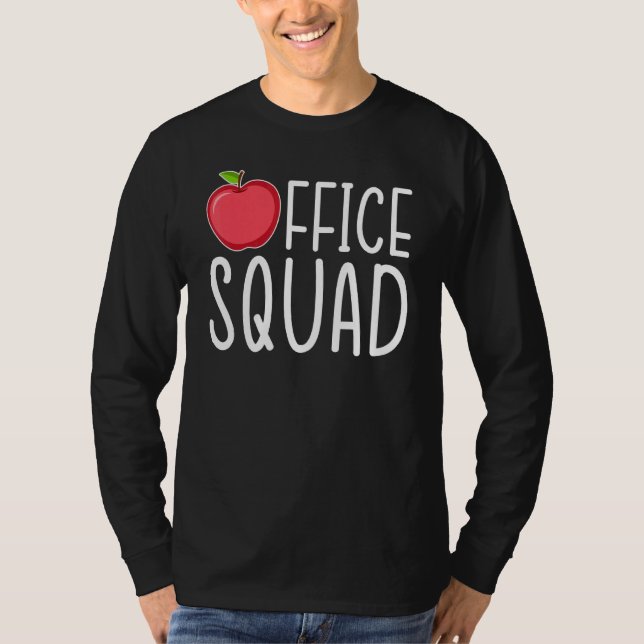Administrationsassistenten för Office Squad Admin T Shirt (Framsida)