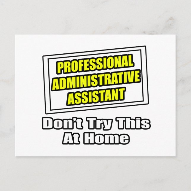 Administrationsassistenten för professionell...Jok Vykort (Framsida)