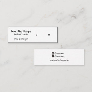 Administrationskort för judiska Visningar Mini Visitkort