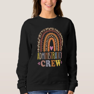 Administrationspersonal Leopard Rainbow Back To Sc T Shirt