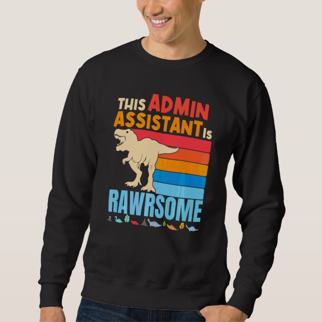 Administrativ administrativ assistent Är fantastis Lång Ärmad Tröja (Framsida)