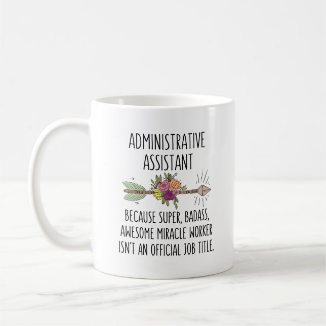 Administrativ assistent Gift Idea-kaffe Mugg Kopp (Vänster)