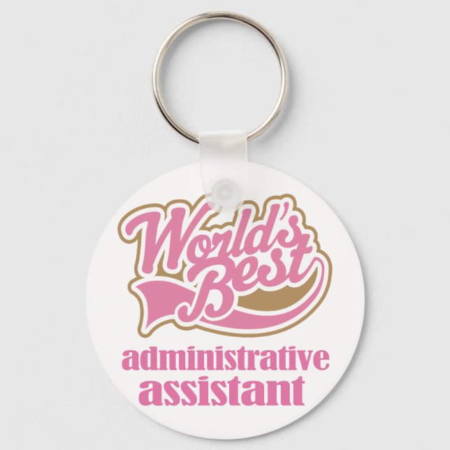 Administrativ assistent Gift Nyckelring (Framsida)