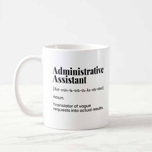 Administrativ assistent, Office Admin Kaffemugg (Vänster)